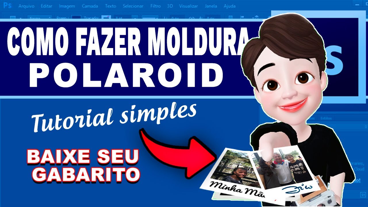 COMO FAZER MOLDURA POLAROID NO PHOTOSHOP