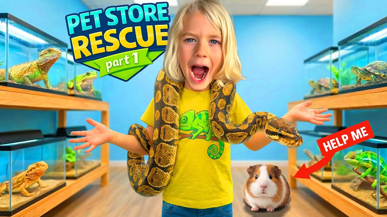 В зоомагазине случилась беда!! (Часть 1) 😱🦎 | Спасение животных из зоомагазина