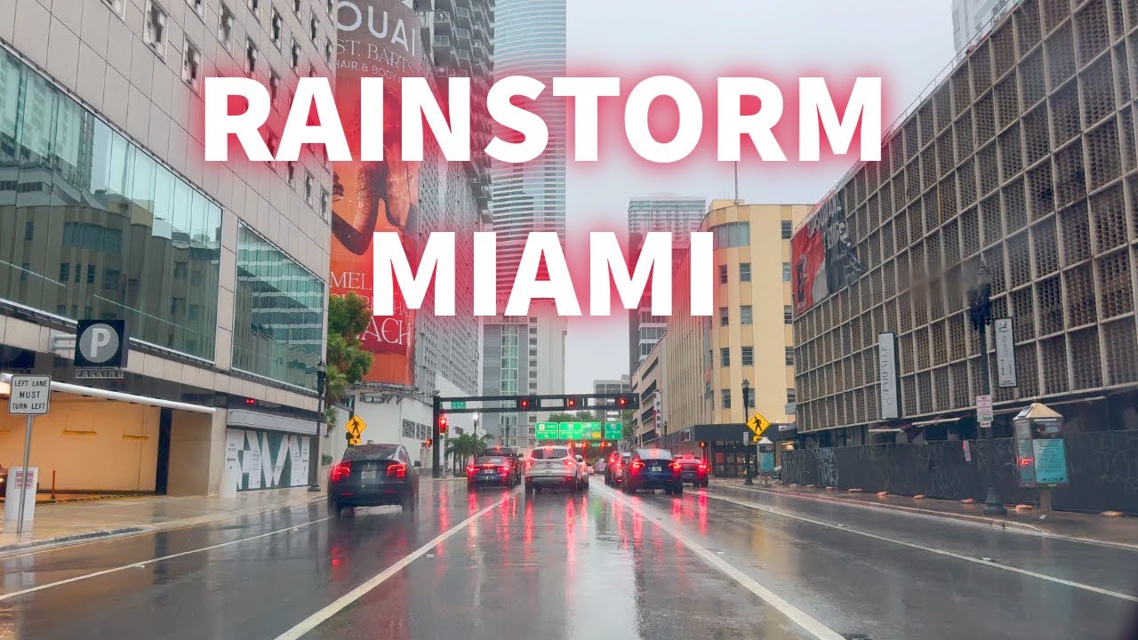 Driving In A Miami Rainstorm (Insane)