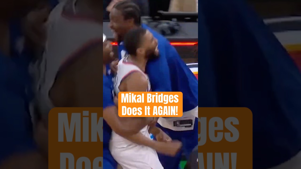 MIKAL BRIDGES PUTS THE KNICKS UP 2-0 AGAINST THE CELTICS! #shorts