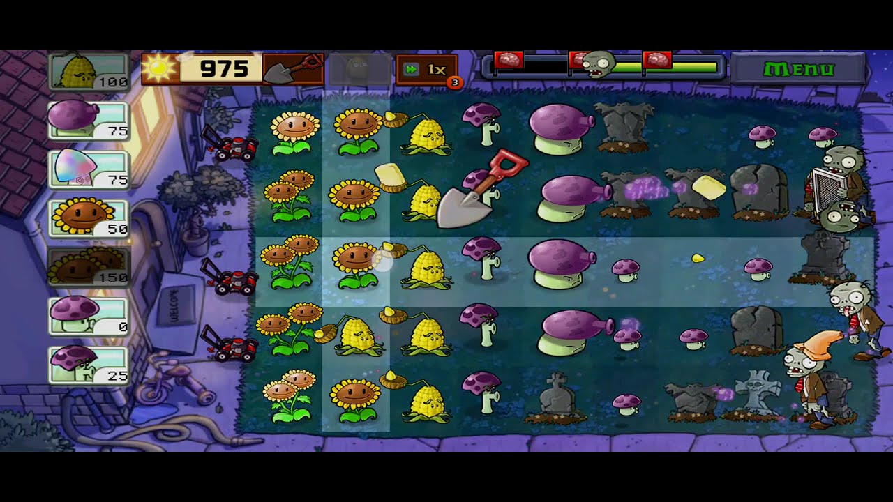 Lost from Zombies after a good Fight🤬Plant vs Zombies adventure 02. Night(Level 09)