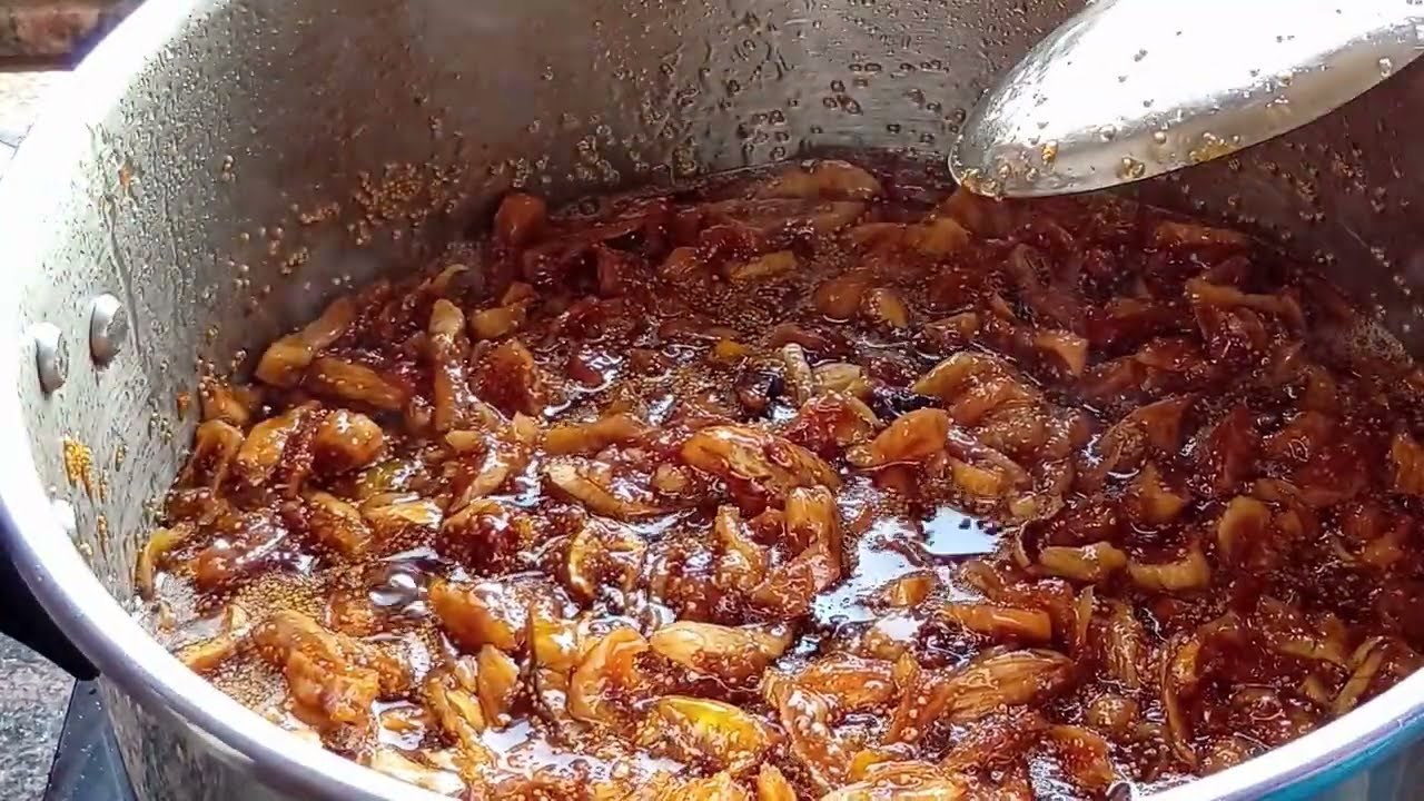 انجح مربى تين مجفف( قشور) بالمكسرات بمقادير دقيقه وسهله بالمنزل | Homemade Dried Fig Jam with Nuts