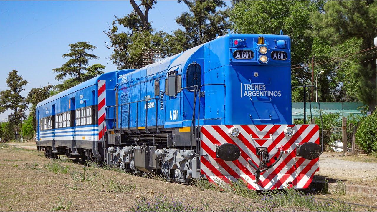 Viaje de pruebas EMD G12 A601 Trenes Argentinos