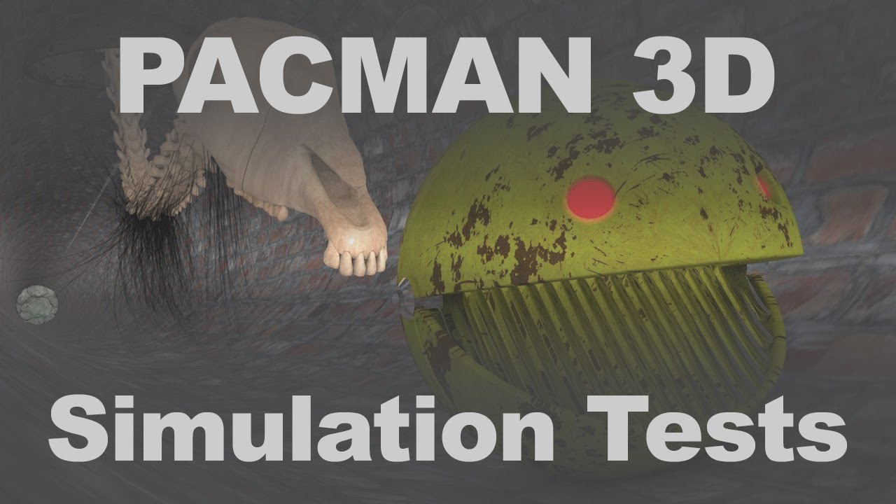 PACMAN 3D – Elongated Character Form & Robotic Interaction Simulation | Cinema 4D