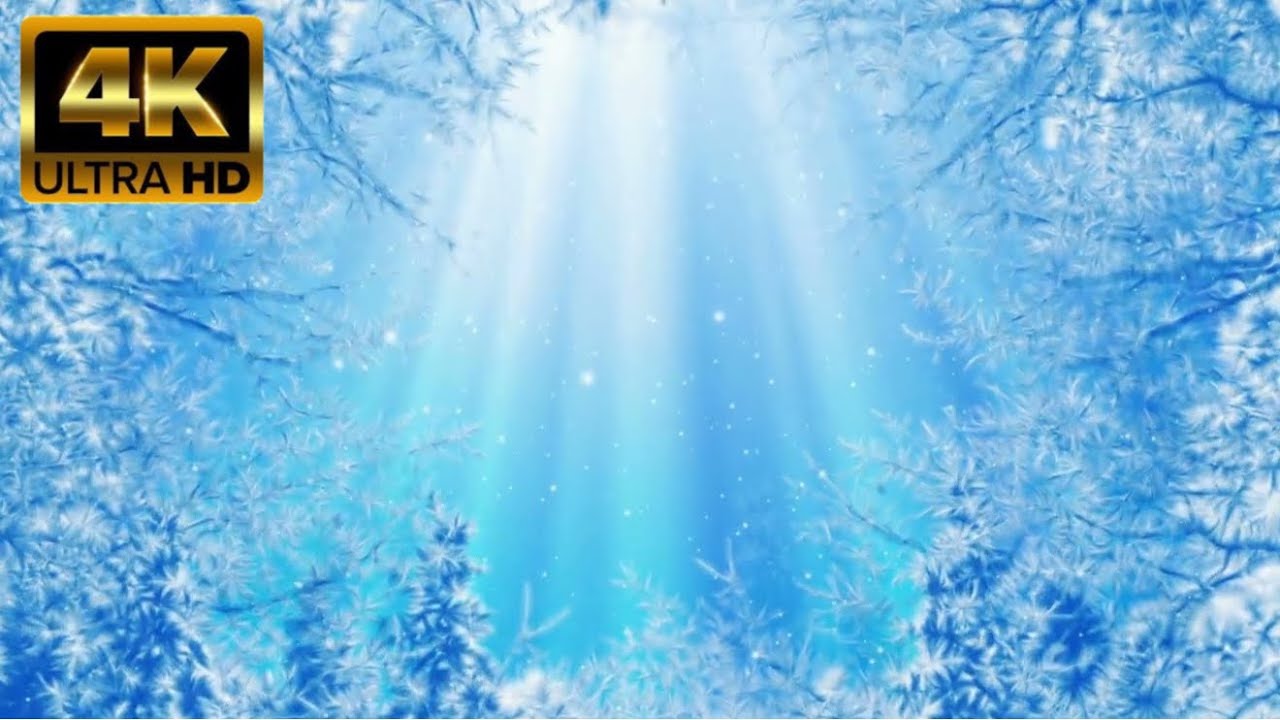 Abstract Fantasy Winter Background | Snowy Loop 30 Min | 4K