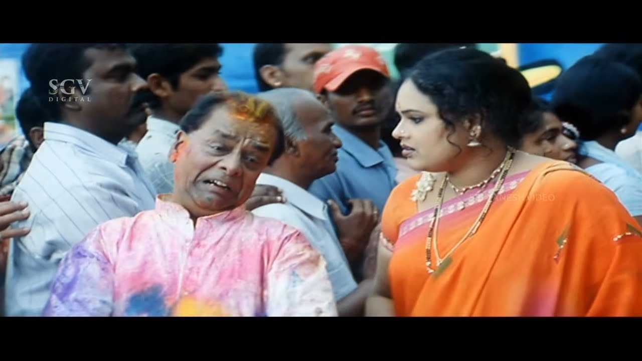 Dingri Nagaraj and Wife Comes to Watch Movie | Comedy Scene | Sangathi Kannada Movie