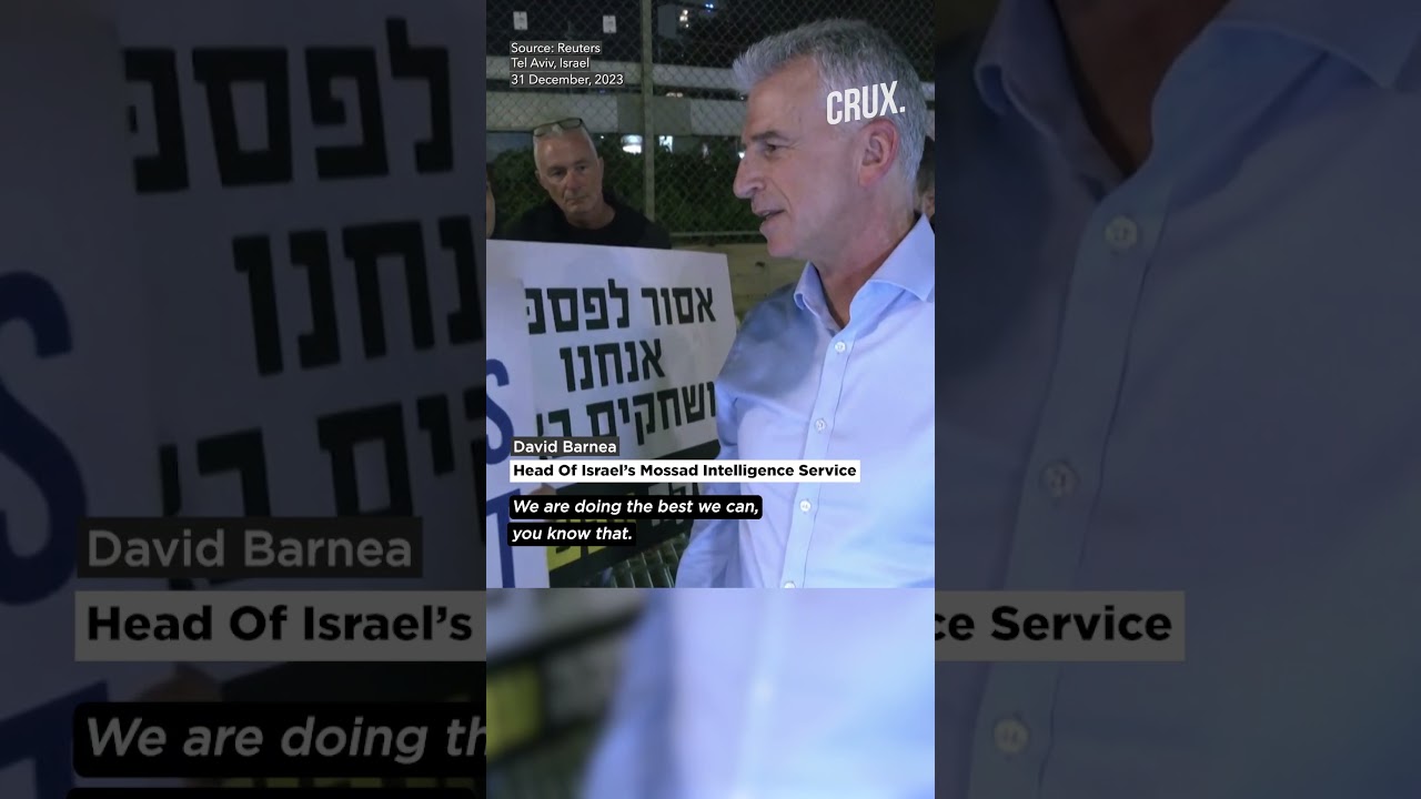 Israeli Protesters Block Mossad Chief's Car For Update On Hostages