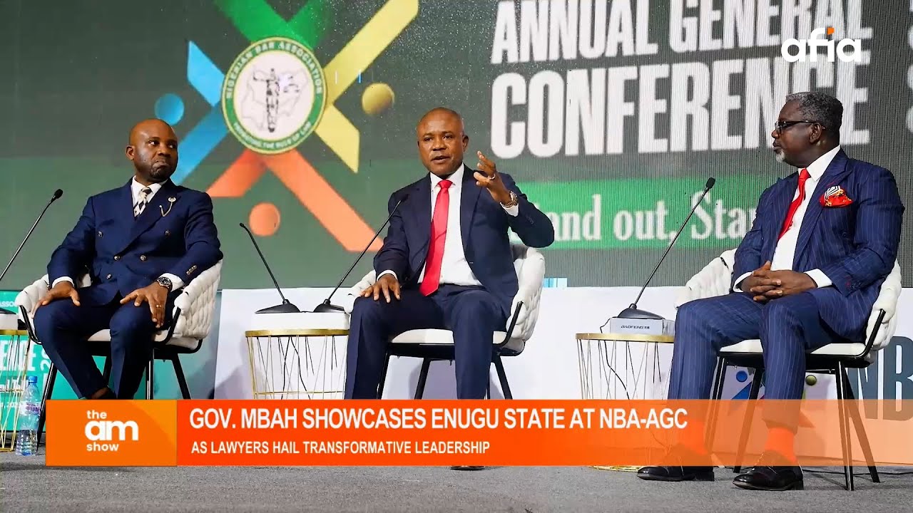 GOV. MBAH SHOWCASES ENUGU AT NBA CONFERENCE | OVER THE DESK WITH AFIA TV