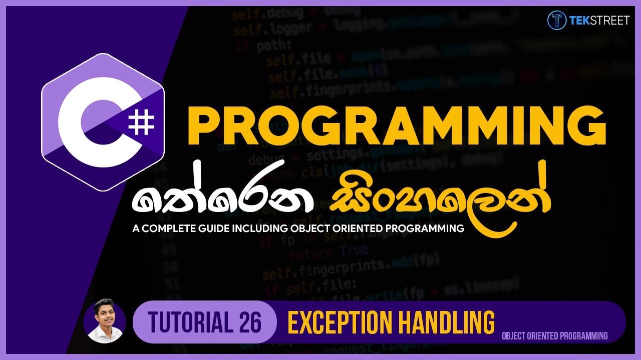C# Sinhala - Tutorial 26 | Errors & Exception Handling | Programming Sinhala | TechStreet