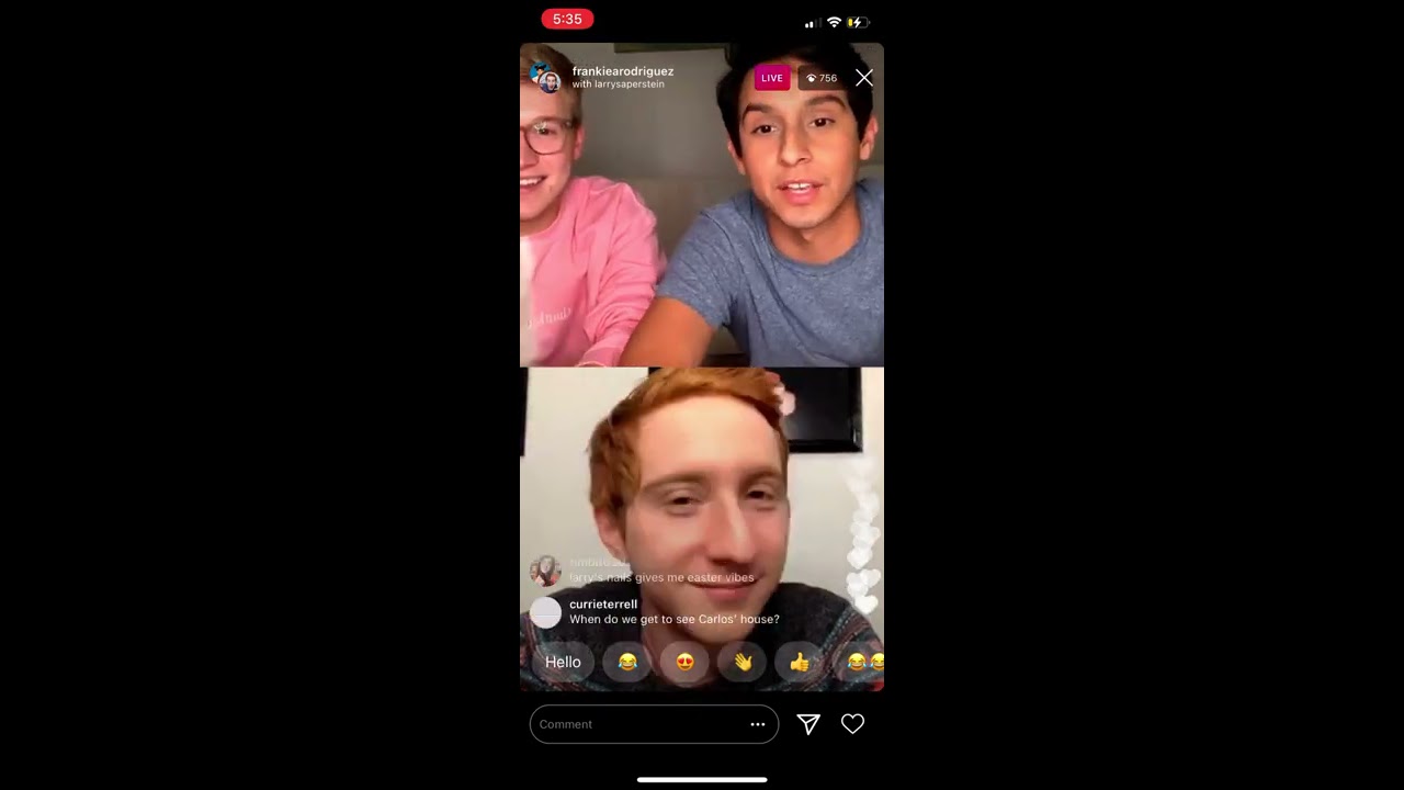 Frankie Rodriguez’s Live on Instagram w/ Joe Serafini & Larry Saperstein (11/15/20)