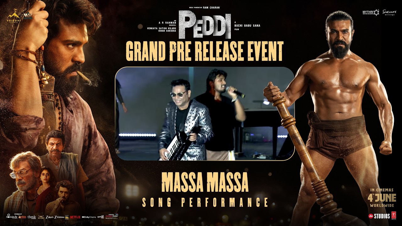 Massa Massa Song Live Performance | Peddi Grand Pre Release Event @ Vijayawada | A R Rahman