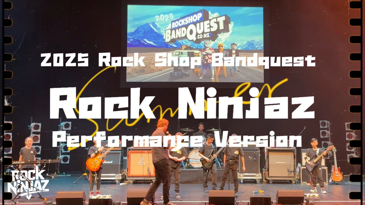2025 Rock Shop Bandquest Manukau First Place Rock Ninjaz 