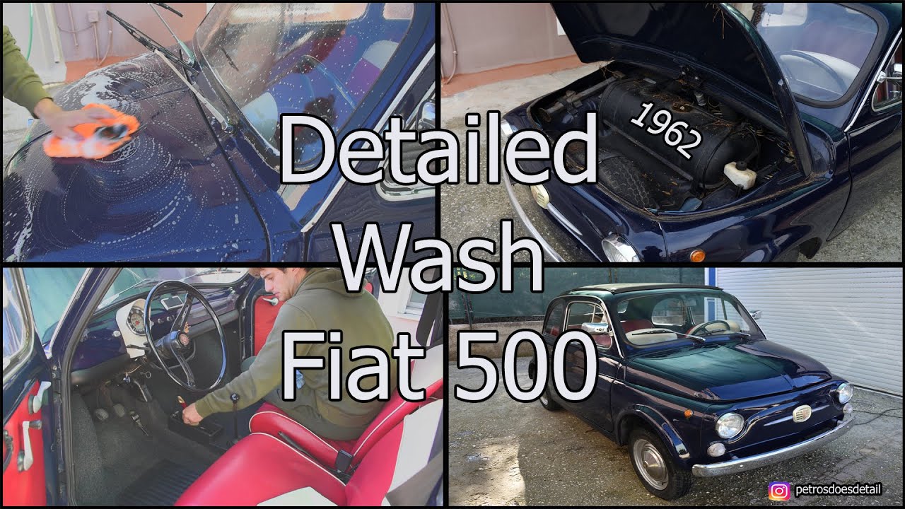 The Dirtiest Vintage Car Fiat500  - Fiat 500e - Καθαρισμός και γυάλισμα