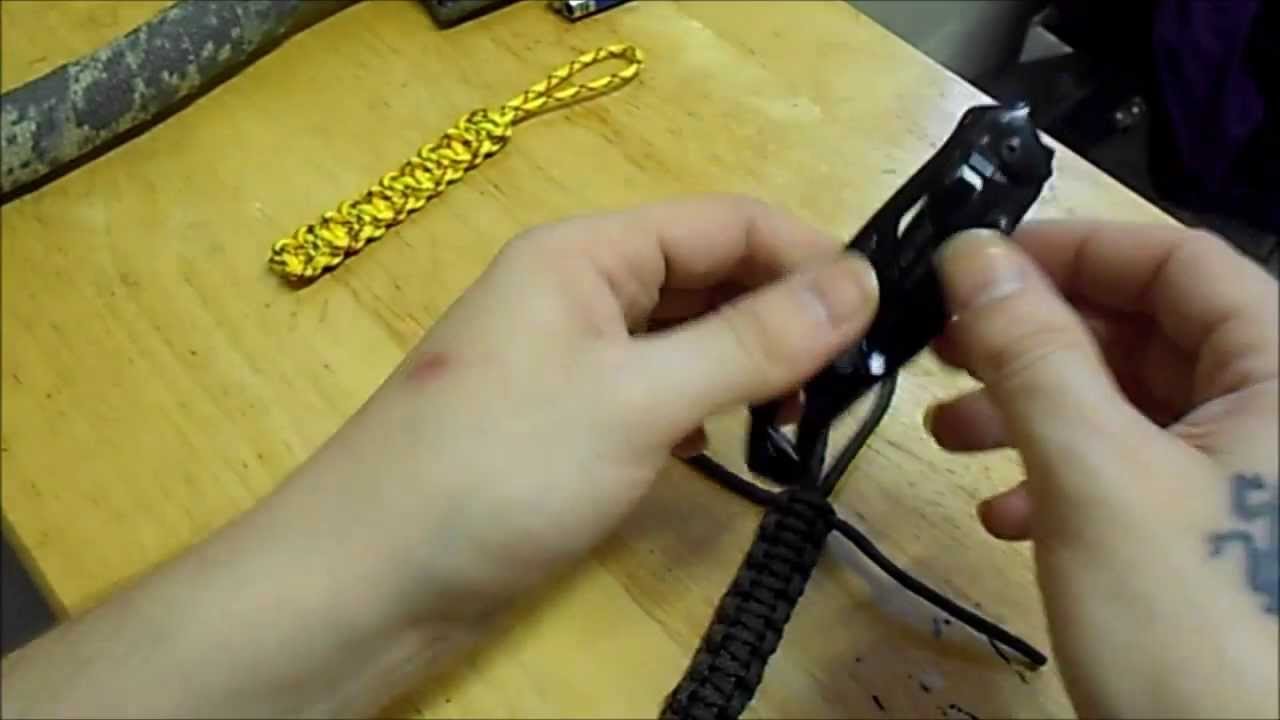 Bushcraft: Paracord knife lanyard easy