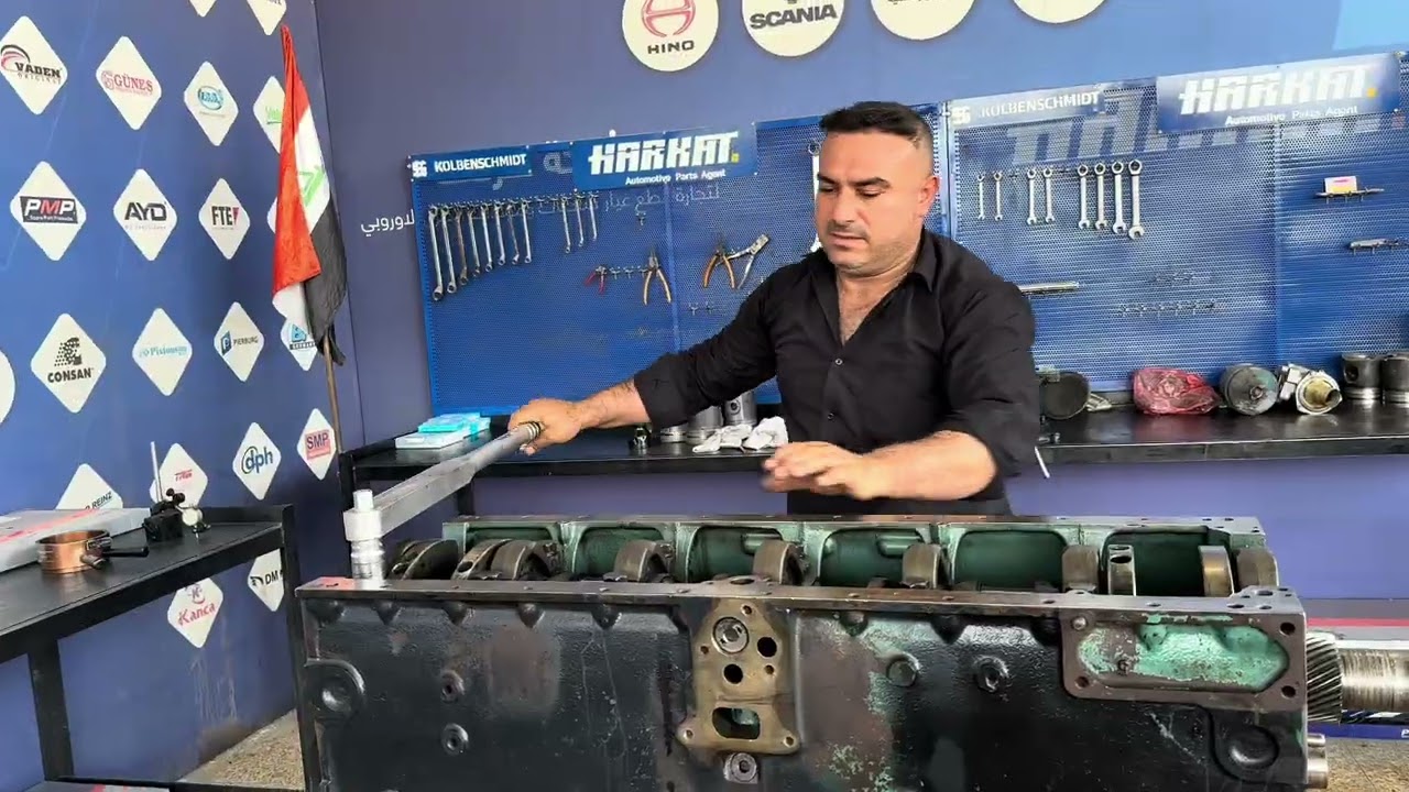 تعمير وتشغيل وشرح عن محرك سكانيا 113 مسطرة من بغداد الحبيبة مع وسام🎖️الفيتر 🇮🇶 💐🛠️🪛🔗🔨⛓️🔩⚙️🔧💞👌🎥💝✅