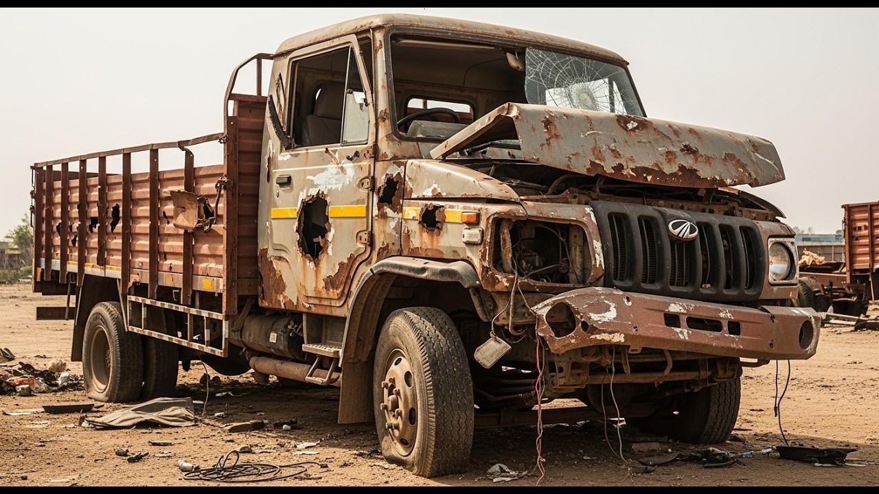Mahindra Jayo | बुरी हालत में मिला भारतीय ट्रक