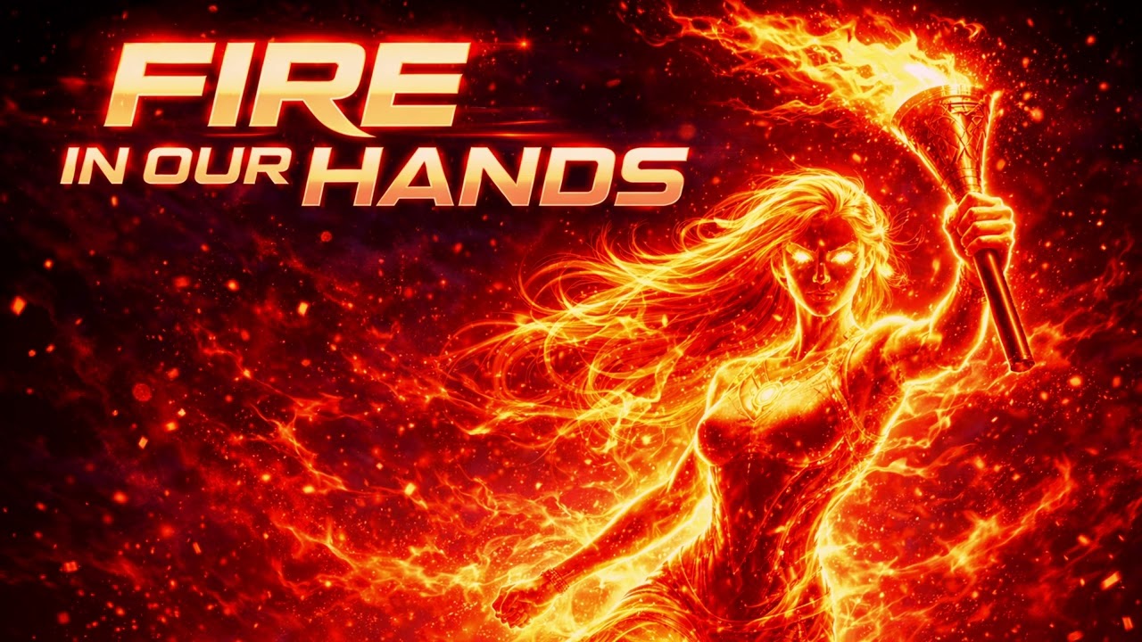 FIRE IN OUR HANDS 🔥 Epic Cinematic Synthwave Anthem (80s Arena Energy)