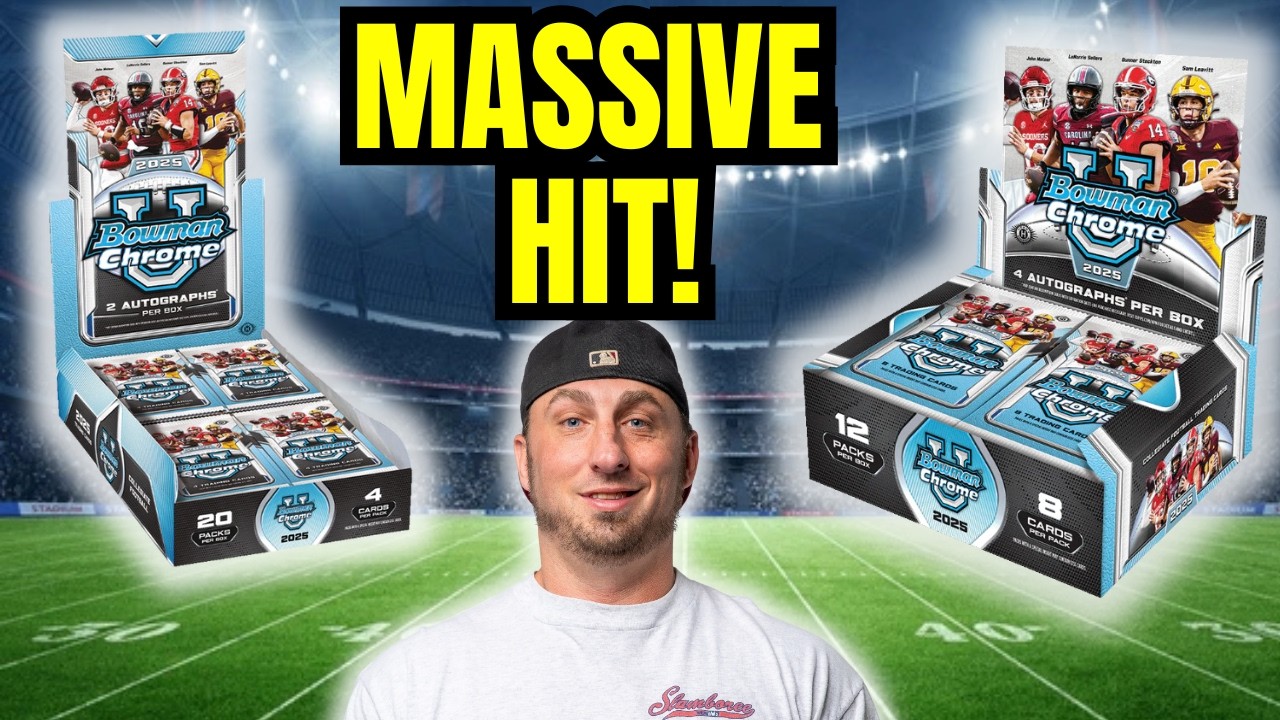 Hobby против Jumbo — какой Bowman U Chrome Box 2025 года имеет лучшие хиты?