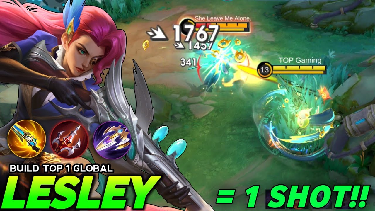 LESLEY META SUPER ATTACK SPEED BUILD!!😱( MUST TRY! ) HANABI BEST BUILD 2025‼️- Mobile Legend