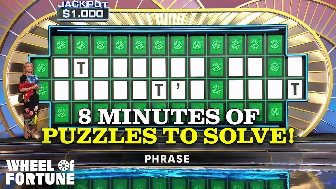 8 Minutes of Bragging Rights Puzzles to Solve! | S42 | Wheel of Fortune