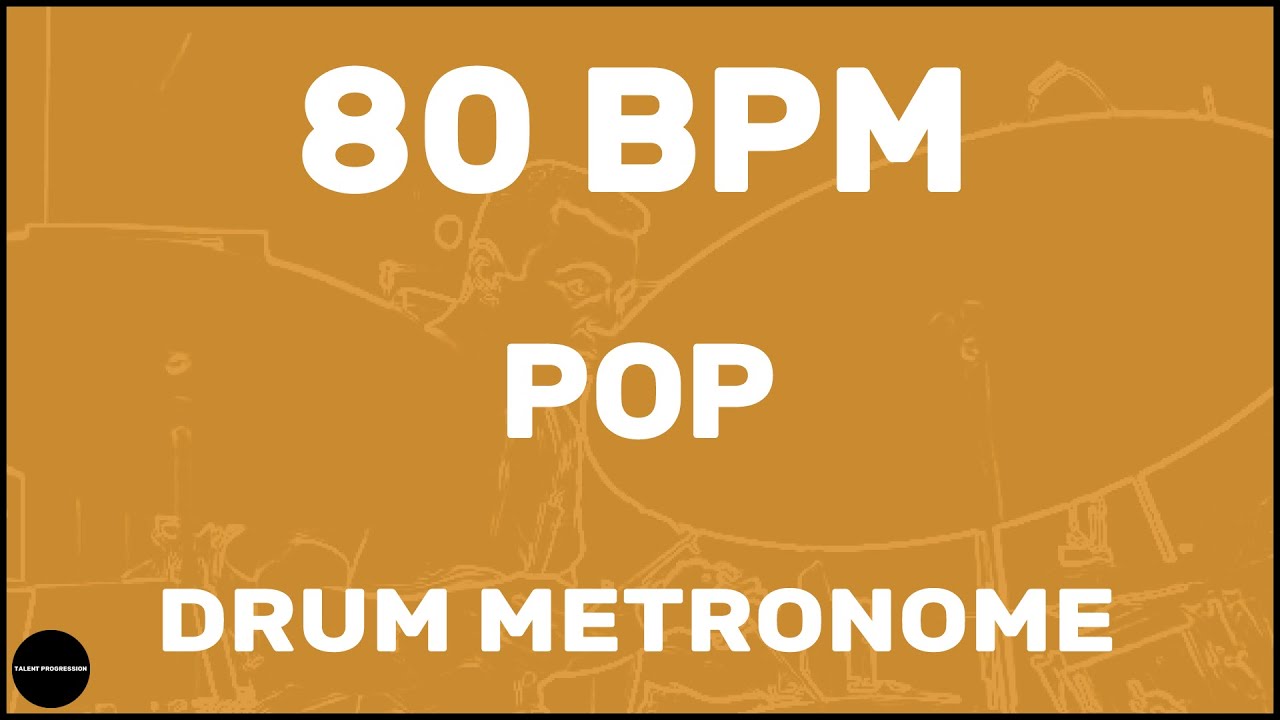 Pop | Drum Metronome Loop | 80 BPM