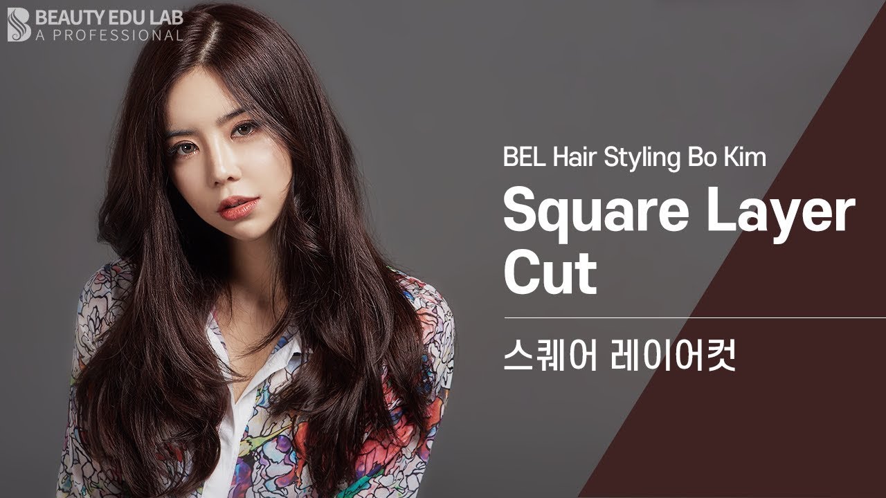 [Eng_Sub] 무게감 있는 우아함 스퀘어 레이어드컷 l How Square Layer Cut Step by Step