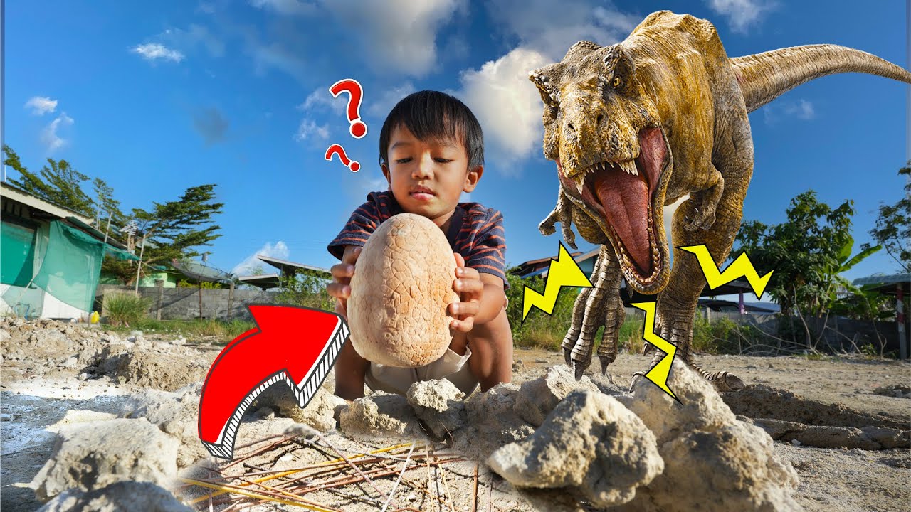 ไดโนเสาร์ตัวใหญ่ บุกบ้าน เจาะไข่ไดโนเสาร์ | พี่ปลื้ม