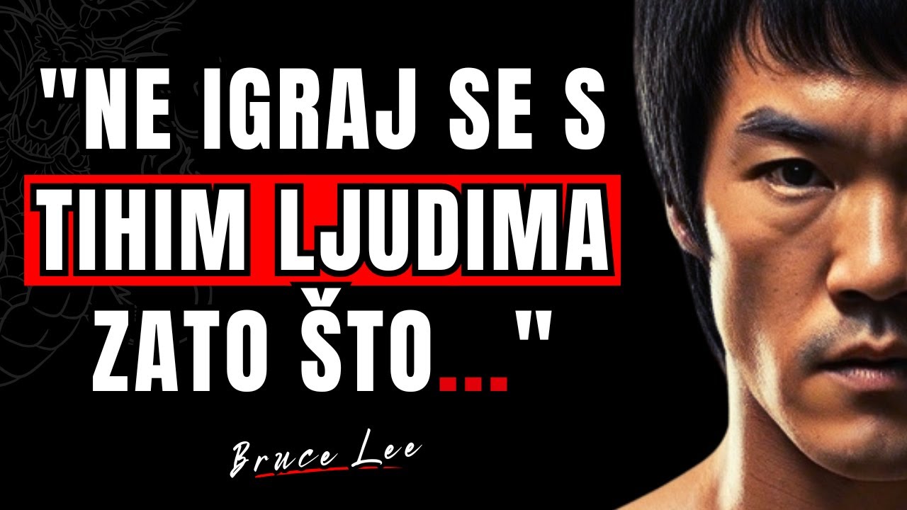 Najveće mudrosti legendarnog Bruce Lee-a — Citati i mudrosti koje morate znati