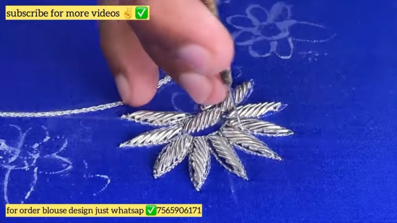 New Zardozi Blouse Design Stiching With Normal Niddels || Best Tips And Hacks || Sak Creations