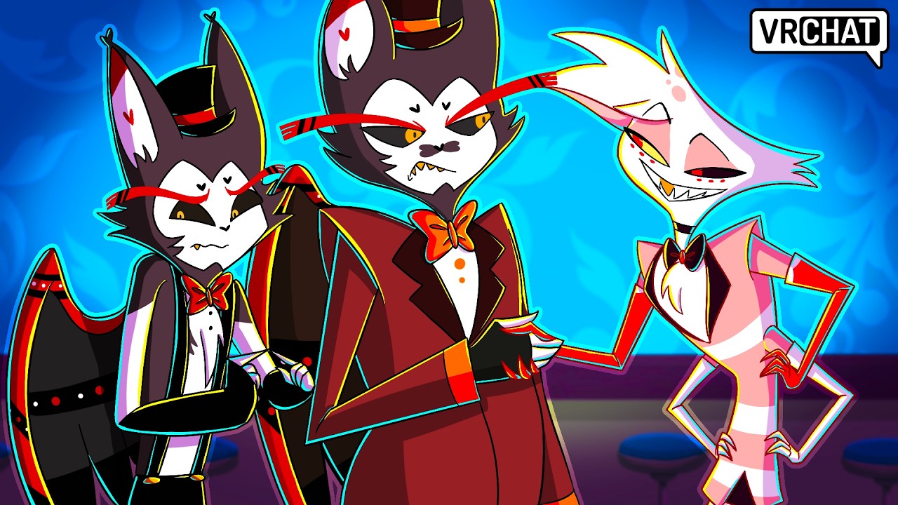 Angel Dust MEETS HUSKS DAD in Hazbin Hotel VRChat