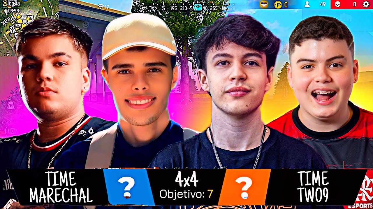 4x4 APOSTADO R$ 4OO - PARTE 2! EDIT 3 TELAS - TIME TWO9 vs TIME MARECHAL! ft. PHZIN