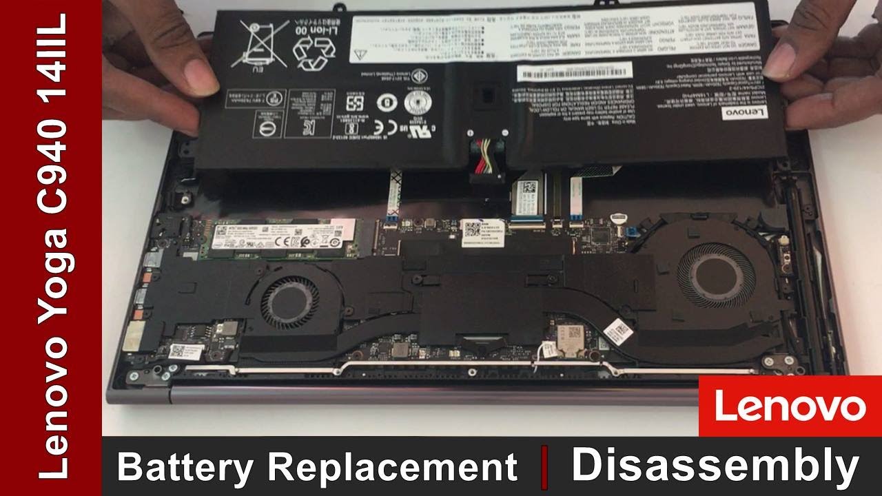 Lenovo Yoga C940 14IIL Battery Replacement | Disassembly | Upgrade