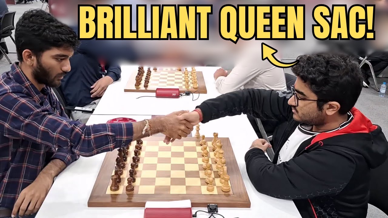 Aditya Mittal's Insane Queen Sacrifice vs World Champion Gukesh