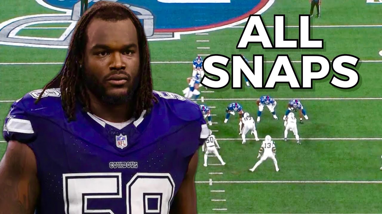 Mazi Smith EVERY SNAP Week 4 | Giants Vs Cowboys