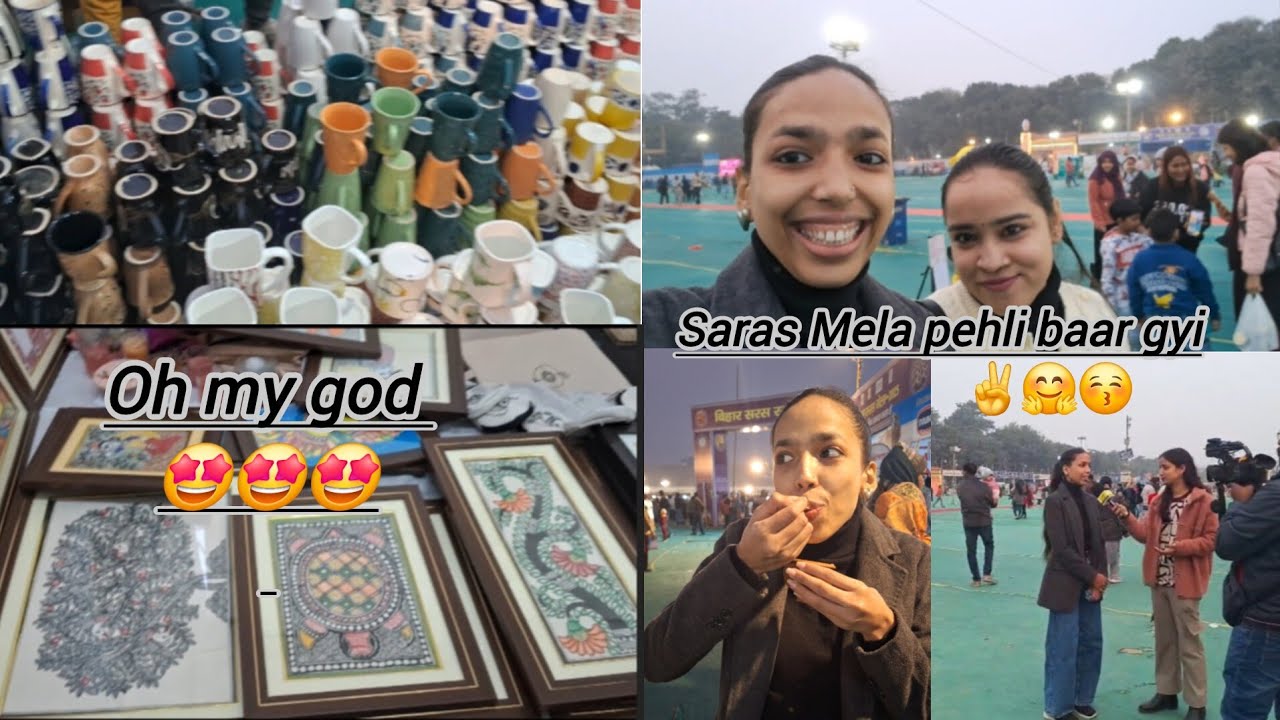 Saras Mela - Patna of 2025 | Really bahut mazza aaya yaar | Riya | #sarasmela #2025 #minivlog #love 