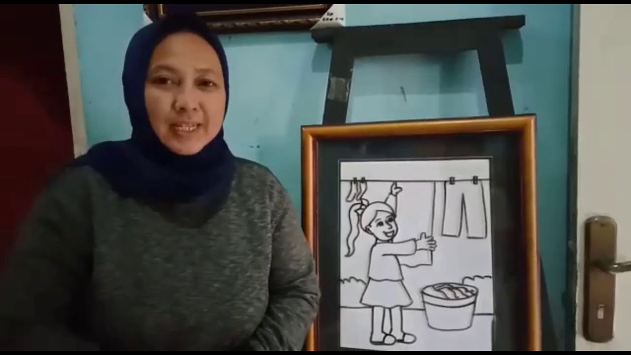 membantu orang tua | Tutorial menggambar