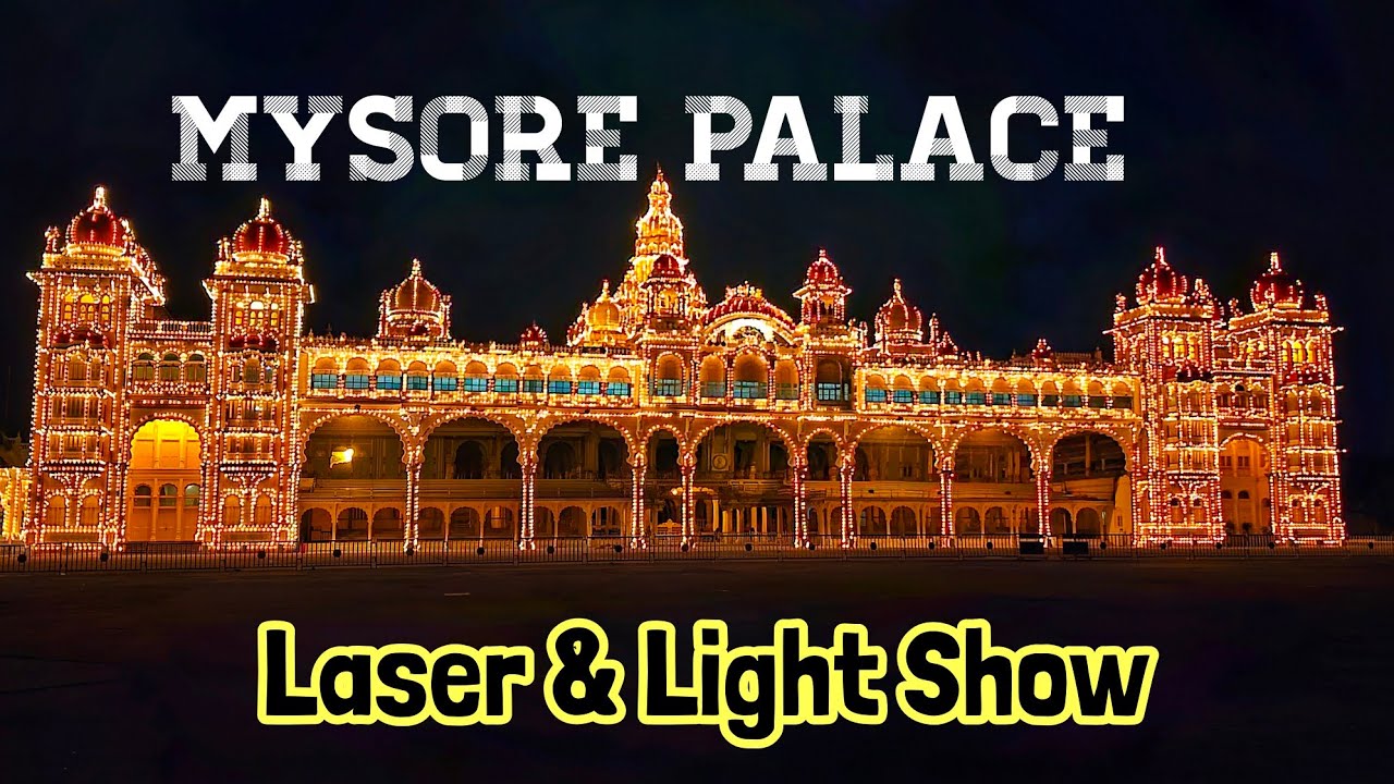 Mysore Palace Light Show | The Most Magical Night View in Mysuru ✨️🤩