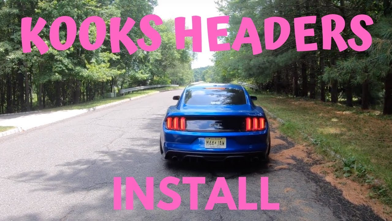 15-19 Kooks Long Tube Headers Install | Mustang GT S550