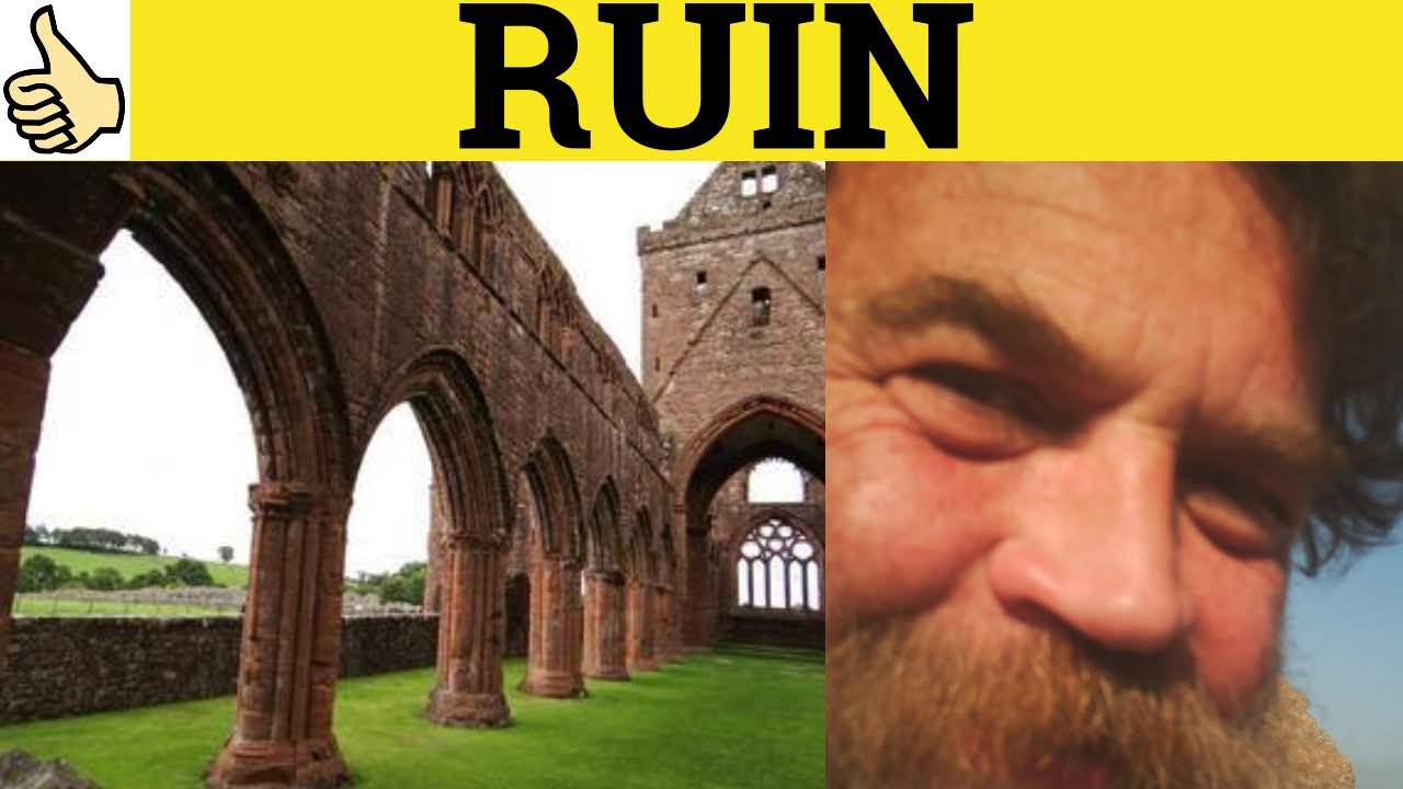 🔵Ruin Ruinous - Ruin Meaning - Ruinous Examples - Ruin Definition - Essential GRE Vocabulary