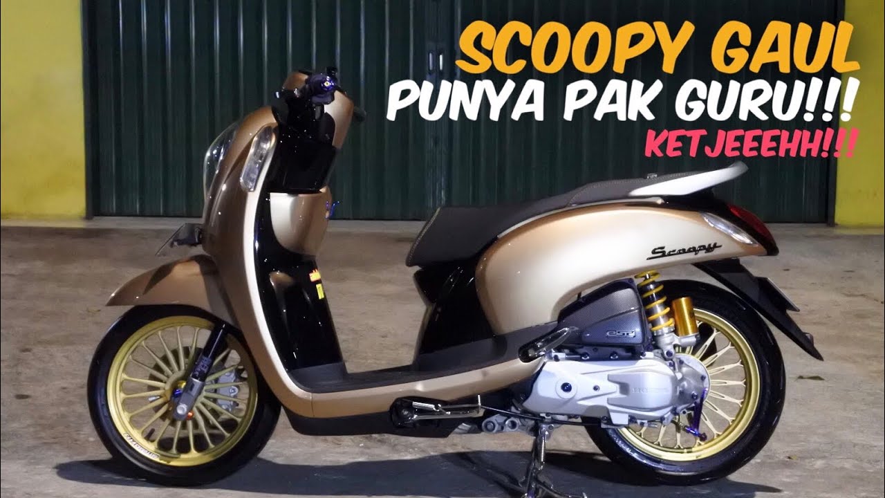 Modifikasi Honda Scoopy Fi | Simple Dan Elegant ala Pak Guru
