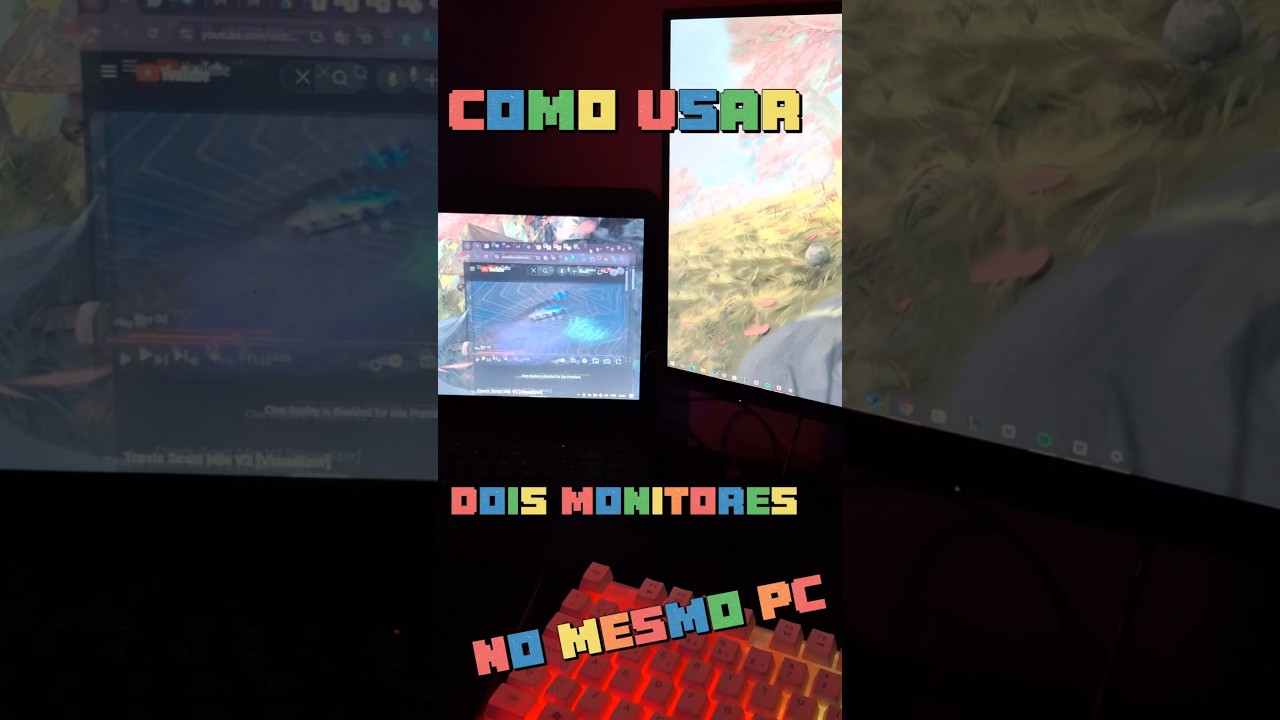 Como usar dois monitores no pc!
