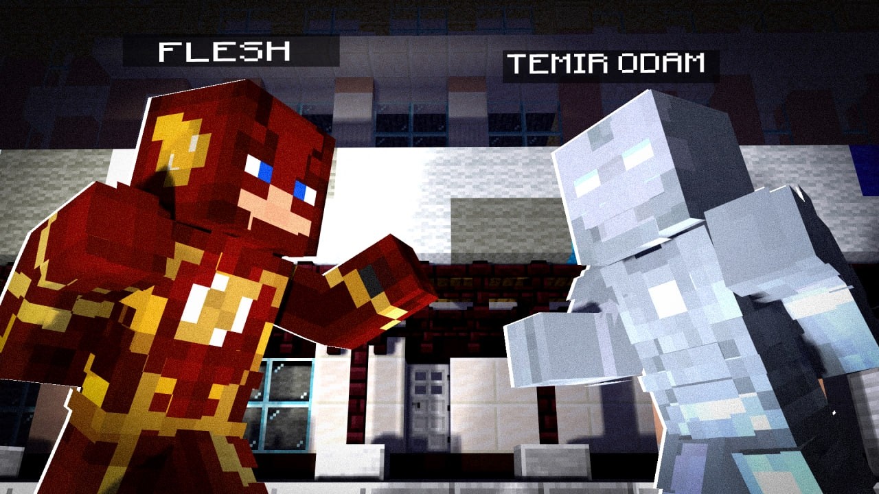 FLESH GA TEMIR ODAM QARSHI , ENDI NIMA BO'LAD ? #minecraft
