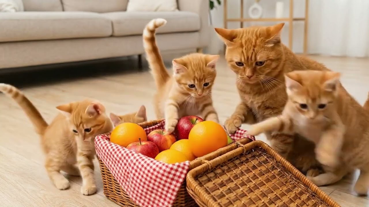 Mama Cat Buys a Donut for Her Kitten… But the Mice Ruin Everything! 🐭😱