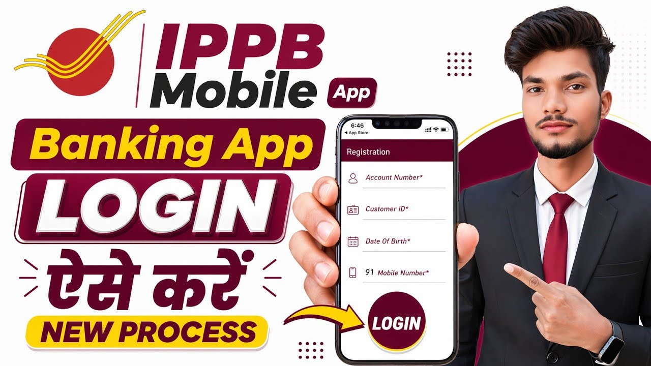 India Post Payment Bank Mobile Banking Registration || IPPB Mobile Banking Login Kaise Kare IPPB App