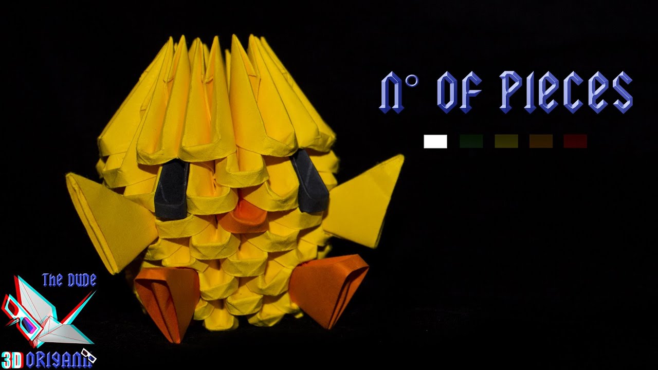 [ORIGAMI 3D TUTORIAL] Baby Chicken (EASY) || Animals/Fast to Make