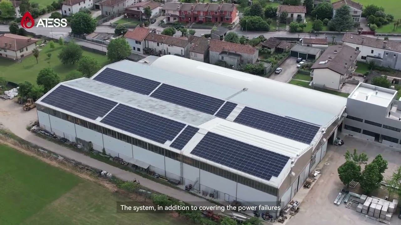 ATESS User Stories | Containerized ESS for Italian Mechanical Workshop: 90% Savings, 100% Uptime