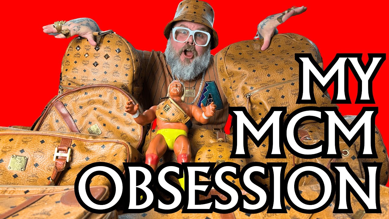 COOL COLLECTIONS: Slobby shows off his sensational designer MCM COGNAC luggage set