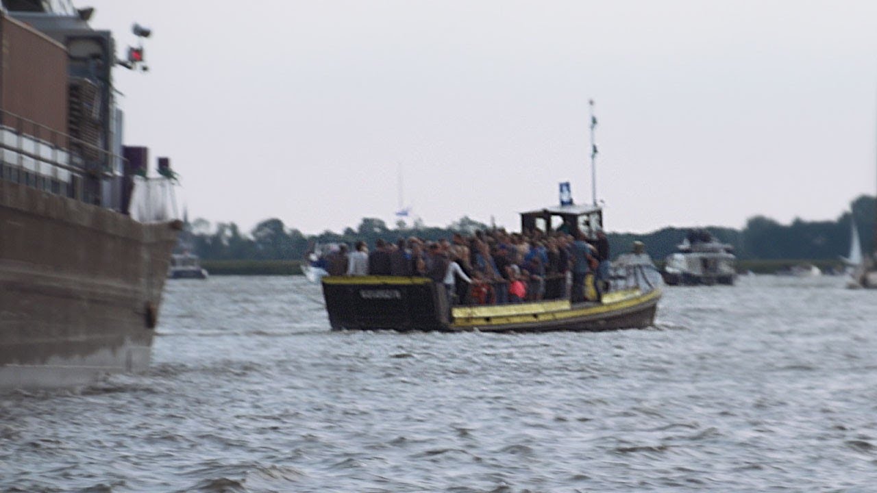 Gewaagde actie pont gefilmd