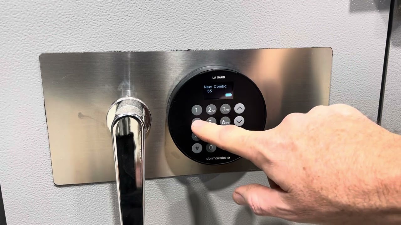 How to change the code on the new Lagard 702D Electronic Safe Lock with display screen