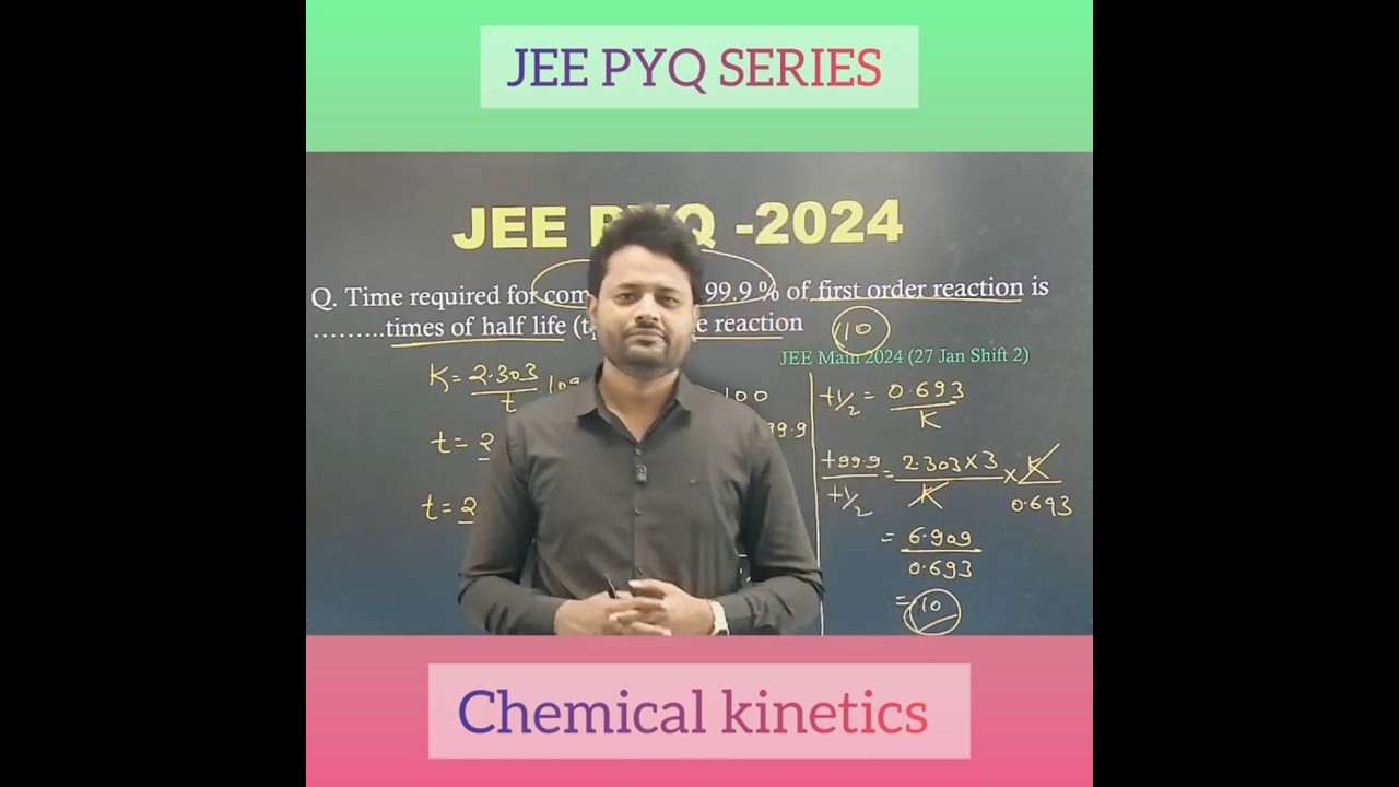 Time waste nahi, PYQ chase karo!Chemical Kinetics se JEE crack karo 🔥 | #jee #jeemains #chemistry